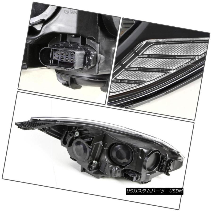 ヘッドライト 2012年?2014年FORD FOCUS GEN3 PAIR BLACK HOUSINGクリアーコーナーヘッドライト/ランプ FORの画像