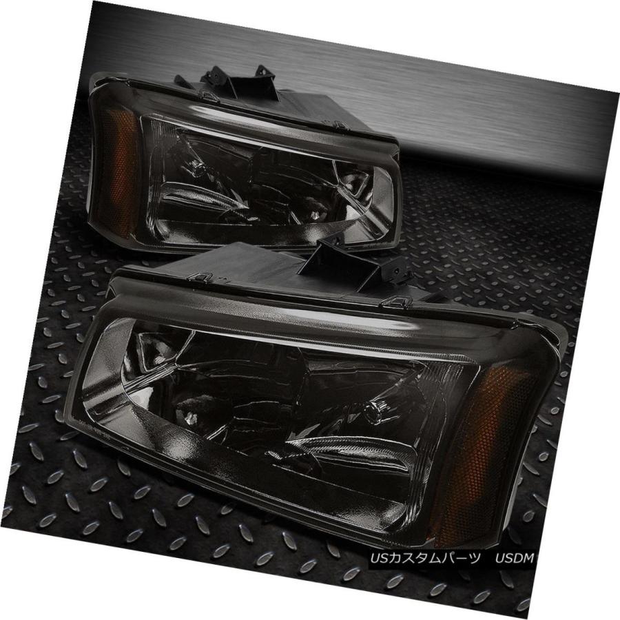 ヘッドライト SMOKED HOUSING HEADLIGHT + LED DRLバンパーライト03 + CHEVY SILVERADO / AVALの画像