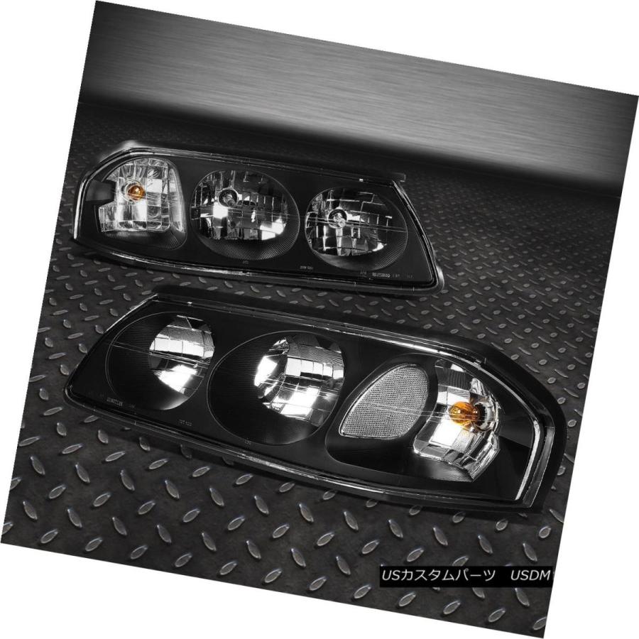 ヘッドライト BLACK 1PCクリアヘッドライト+ CORN  ER信号+ 6000KスリムHID 00-05 CHEVY IMPALAの画像