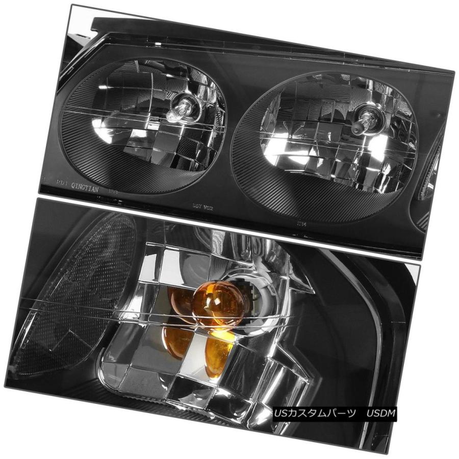 ヘッドライト BLACK 1PCクリアヘッドライト+ CORN  ER信号+ 6000KスリムHID 00-05 CHEVY IMPALAの画像