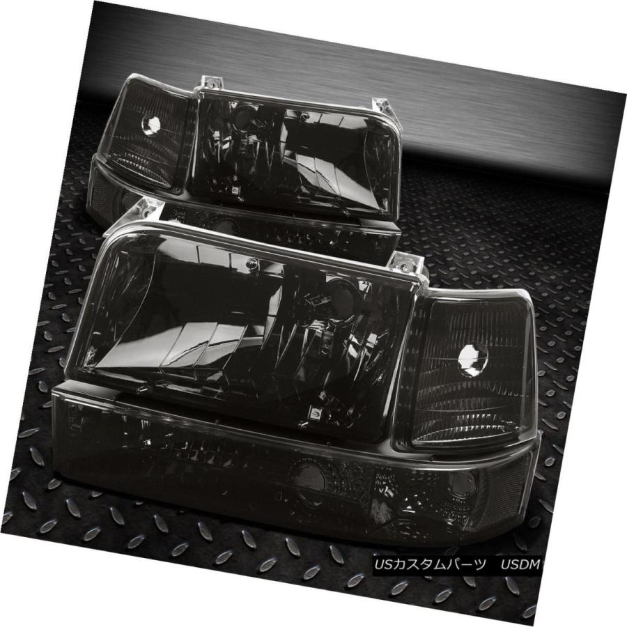 ヘッドライト 92-96 F-150/250/350 BRONCO SMOKED HEADLIGHT + BUMP <br>ER 6-PCS +の画像