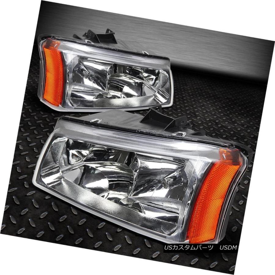 ヘッドライト CHROME HOUSING HEADLIGHT + LED DRLバンパーライト03 + CHEVY SILVERADO / AVALの画像