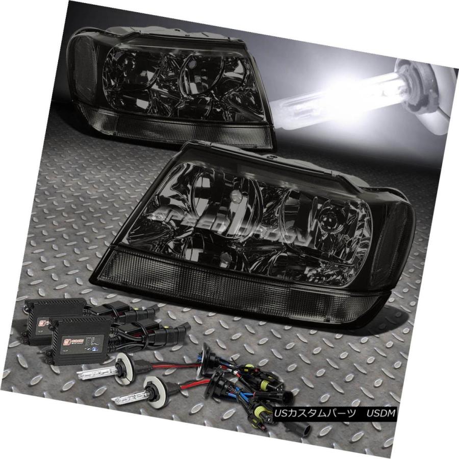ヘッドライト SMOKED HOUSING HEADLIGHT + CORN  ERライト+ 6000Kスリム・ハイド・フォー・フォー・