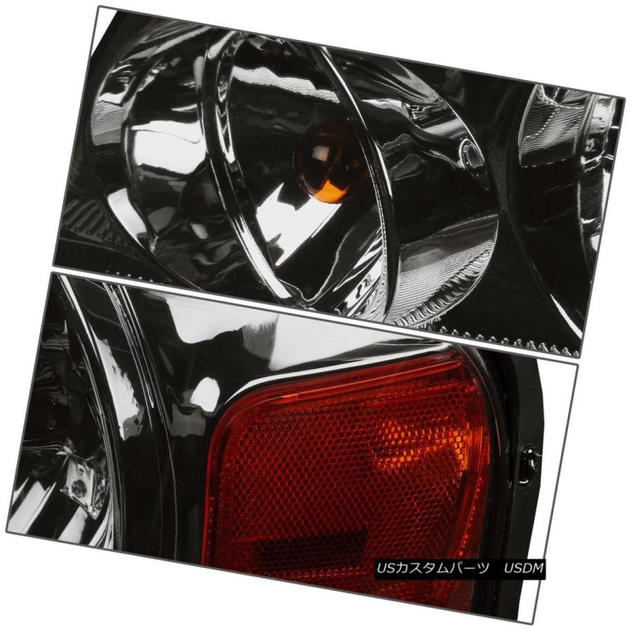 ヘッドライト 04-08 F150 06-08 MARK LT SMOKED /アンバーヘッドライト+ H13 6000K HID +スリムバラストの画像