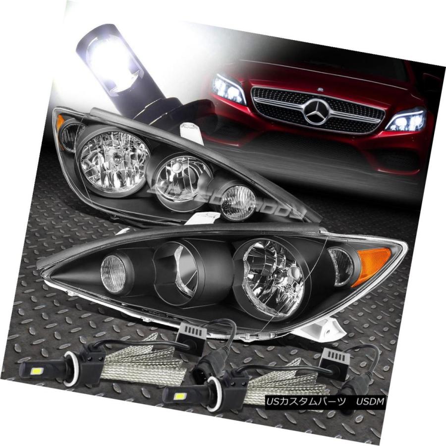 ヘッドライト BLACK HOUSING HEADLIGHT + AMBE   05-06 CAM用Rコーナー+ 6000K白