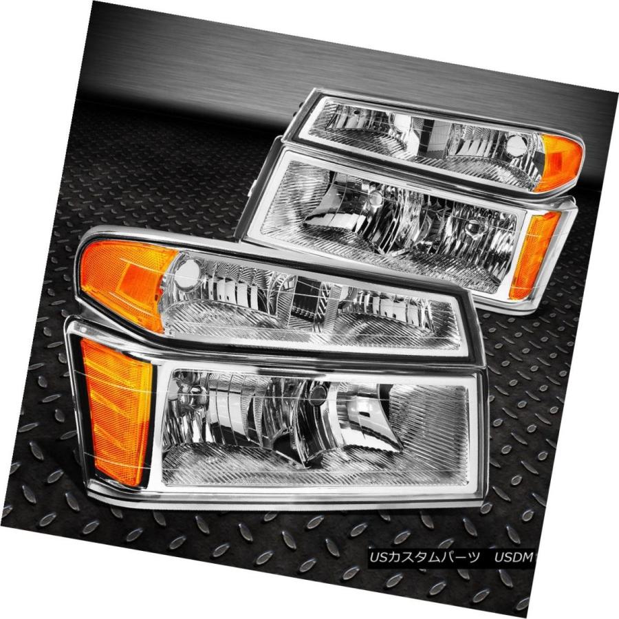 ヘッドライト CHROME HEADLIGHT + AMBE   Rコーナー+ 04-12コロラド/キャニオの16 LEDグリの画像