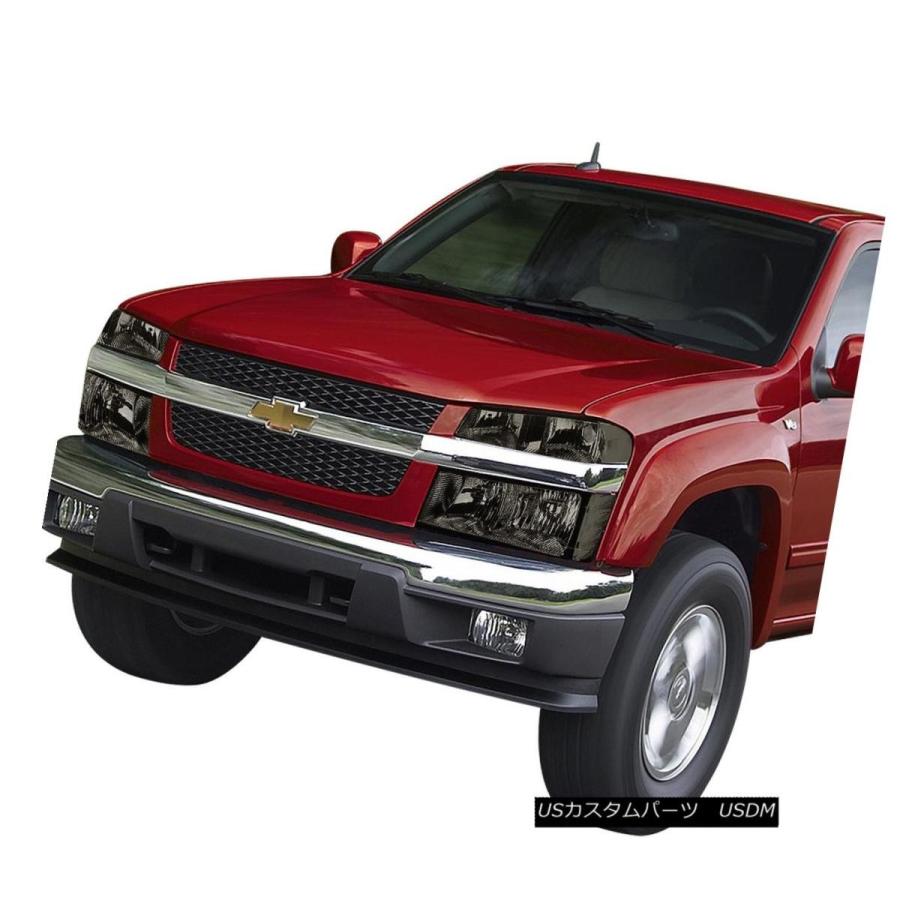 ヘッドライト SMOKED HEADLIGHT + CLEA </ br> 04-12 COLORADO / CANYO用コーナー+ 8 LED SMの画像