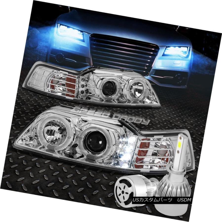 ヘッドライト クリアーハウジングハローLEDヘッドライト+コーン </ br> ER +ホワイトLED H1 HID W / FAN for