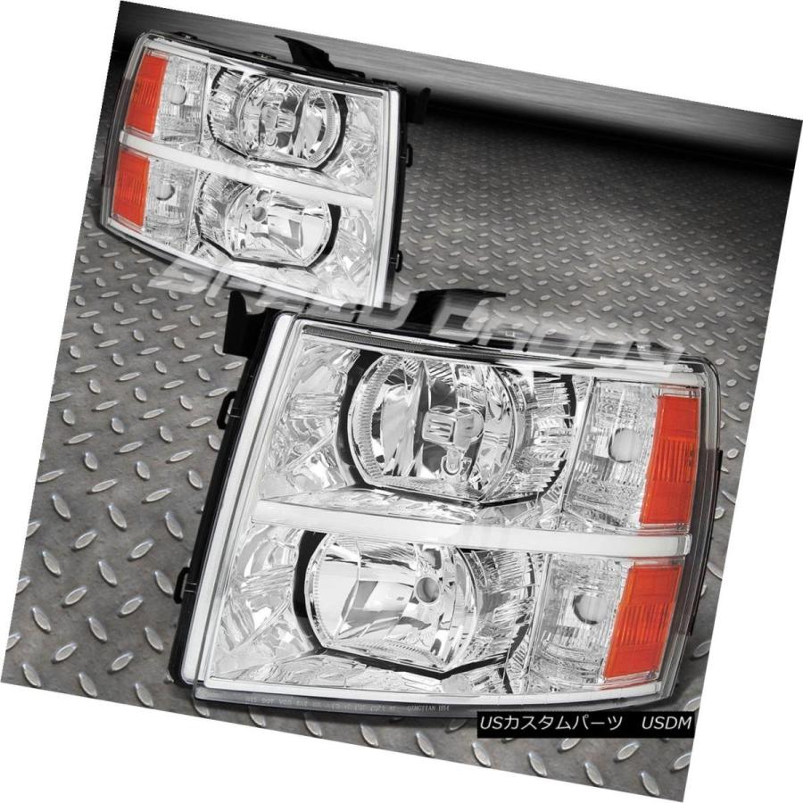 ヘッドライト シグナルバンパーランプ+ヘッドライトクロームハウジング+ LEDフォグライトフィット07-13 SILVERADO SIGNAL BUMの画像