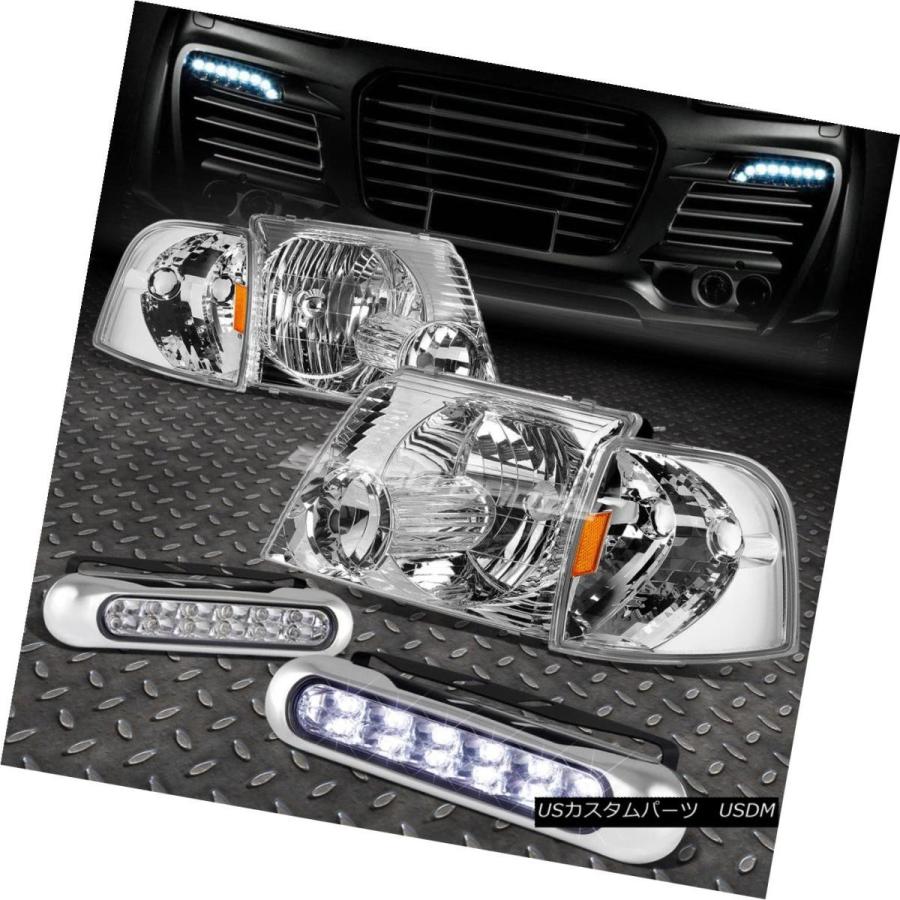 ヘッドライト CHROME HOUSING HEADLIGHT + AMBE   Rコーナー+ 02-05エクスポージャー用L
