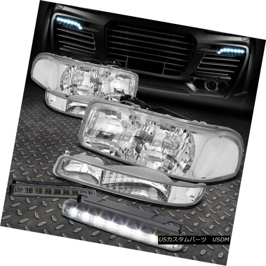 ヘッドライト CHROME HOUSING HEADLIGHT + CLEA   Rライト+ 99-06 GMC SIERRA