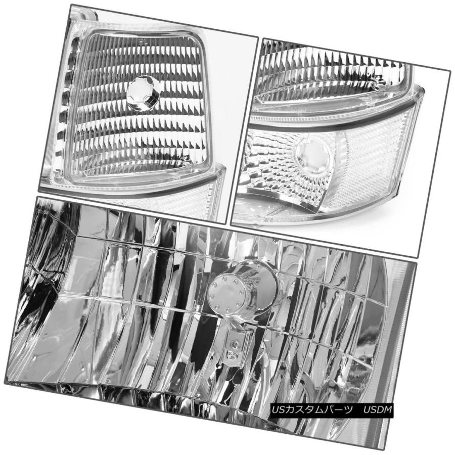 ヘッドライト CHROME LEDヘッドライト+クリーナー  Rコーナー+ 92-96 F150 / F250 / 350のたの画像