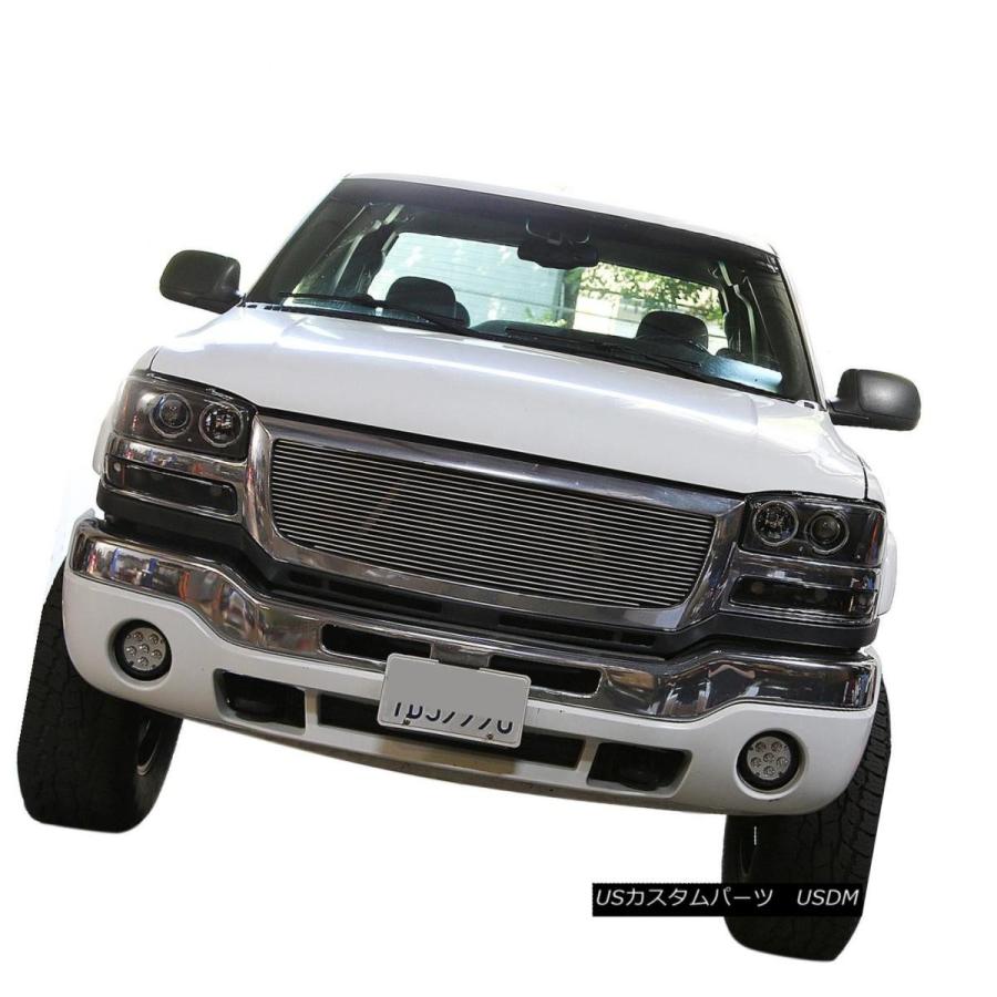 ヘッドライト CHROMEハローヘッドライト+アンブロウ  Rライト+ 99-06 GMC SIERRAのための8つのLEDの画像