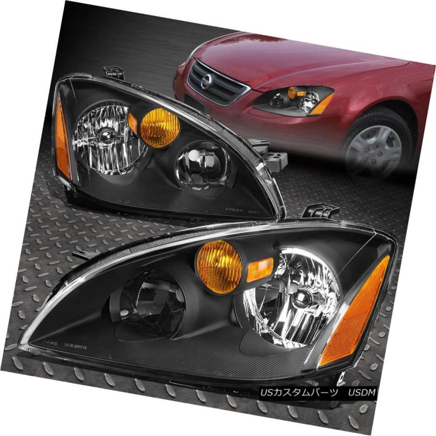 ヘッドライト BLACK HOUSING HEADLIGHT + AMBE   Rコーナー+ 02-0アルティマ用6000K白の画像