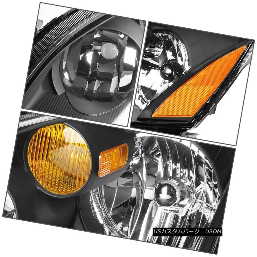 ヘッドライト BLACK HOUSING HEADLIGHT + AMBE   Rコーナー+ 02-0アルティマ用6000K白の画像