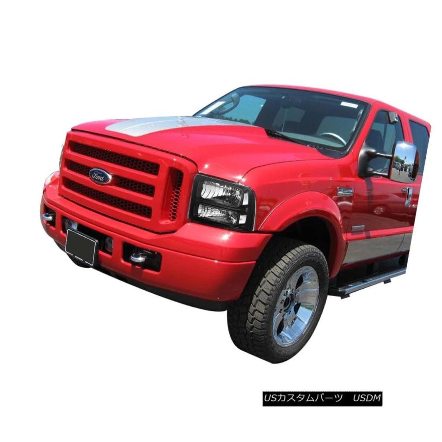 ヘッドライト BLACK HOUSING HEADLIGHT + CLEA   Rコーナー+ホワイトLED H13 HID Wの画像