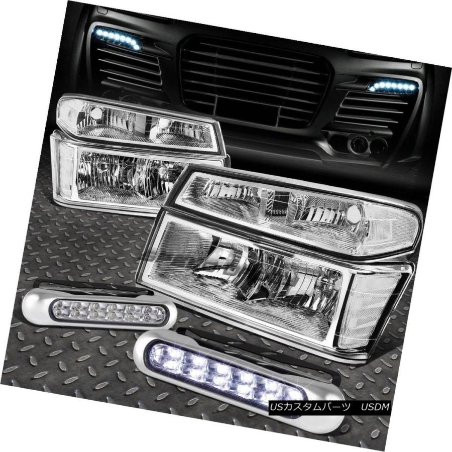 ヘッドライト CHROME HEADLIGHT + CLEA   Rコーナー+ 12 LEDグリルフォグライト04-12コロラ