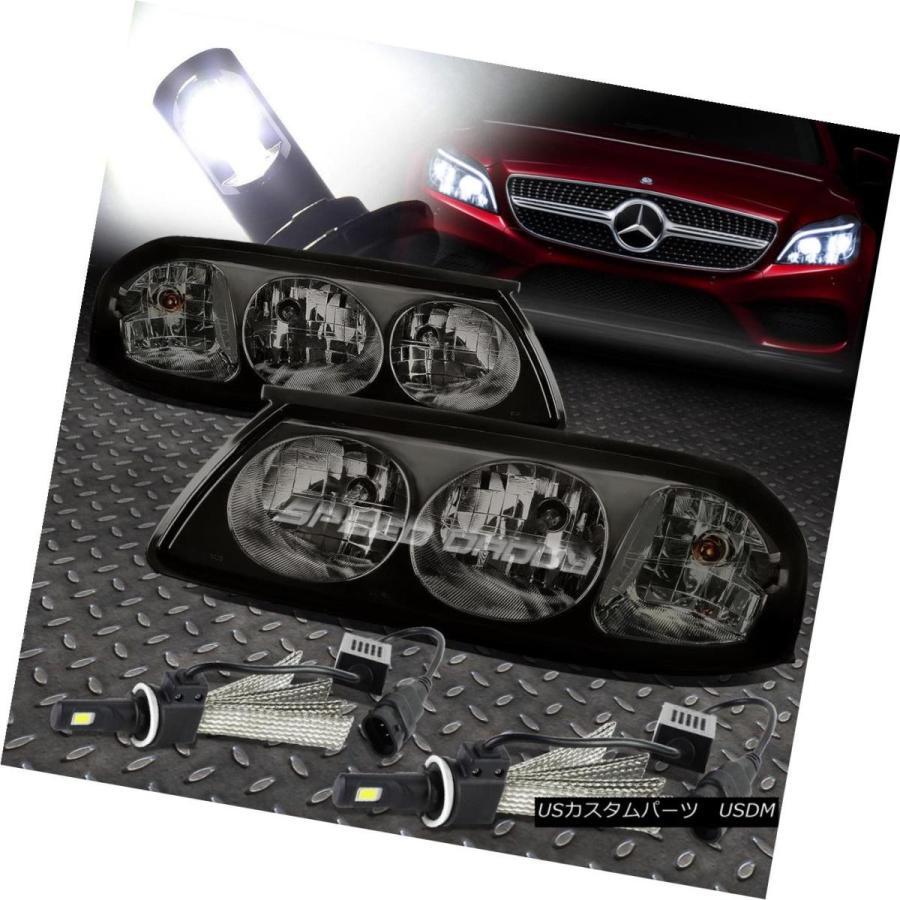 ヘッドライト SMOKED HOUSING HEADLIGHT + CLEA   Rコーナー+ 6000K白色LEDシステム0