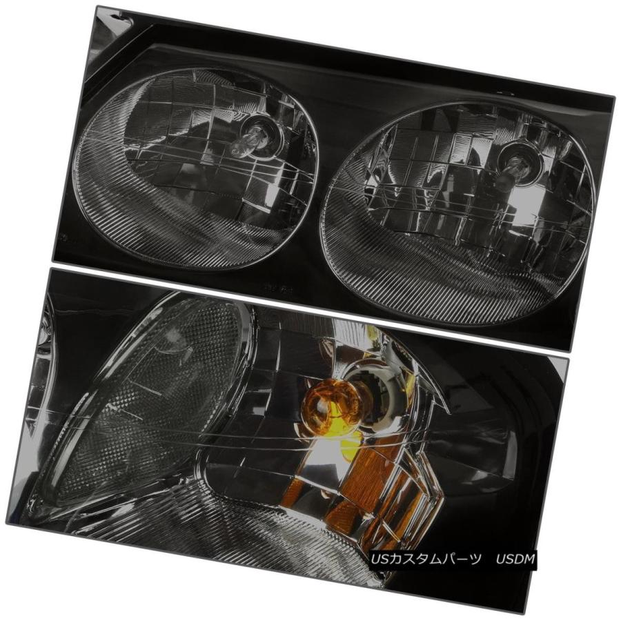 ヘッドライト SMOKED HOUSING HEADLIGHT + CLEA   Rコーナー+ 6000K白色LEDシステム0の画像
