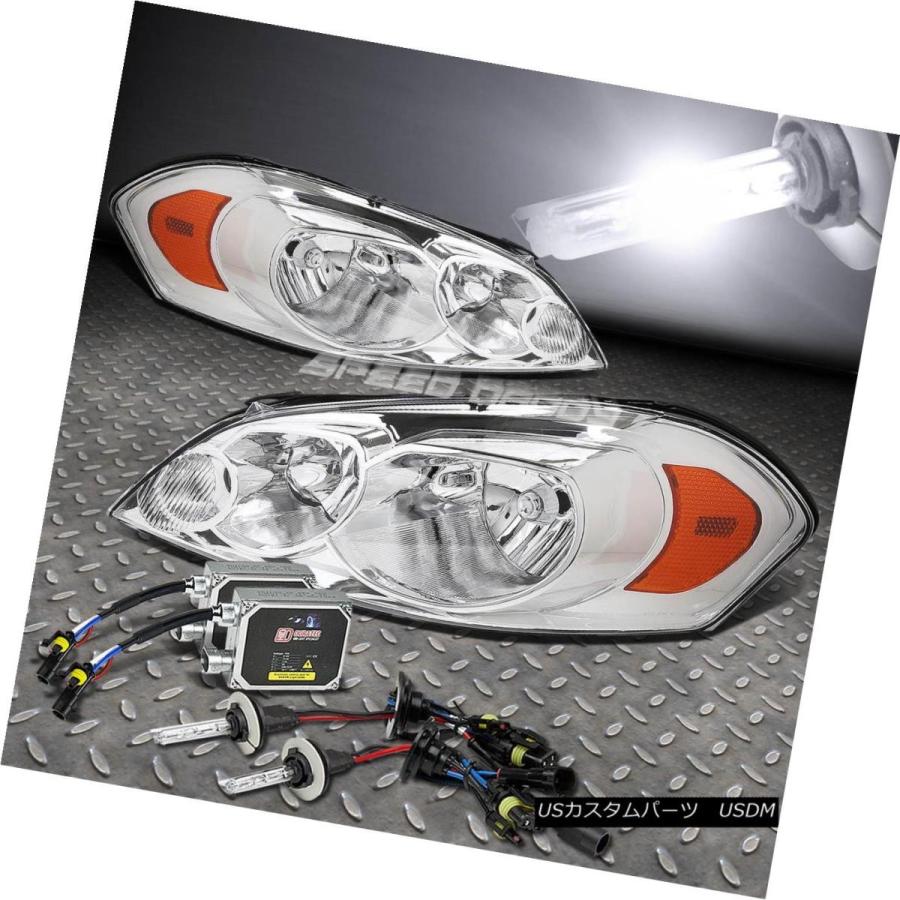 ヘッドライト CHROME CLEAR LENS +アンバーコーナーヘッドライト+ 6000   K HID KIT FOR