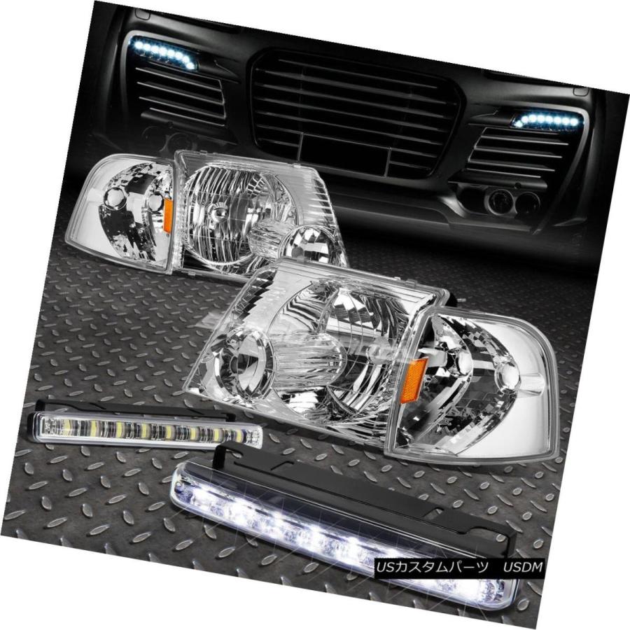 ヘッドライト CHROME HOUSING HEADLIGHT + AMBE   Rコーナー+ 02-05エクスプローラー用L