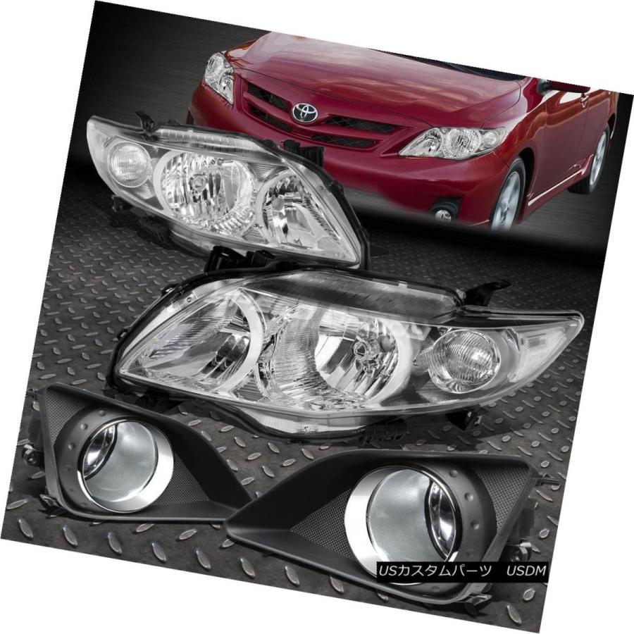 ヘッドライト CHROME HOUSING HEADLIGHT + CLEA   Rコーナー+ FOGライト+ベゼル09-10