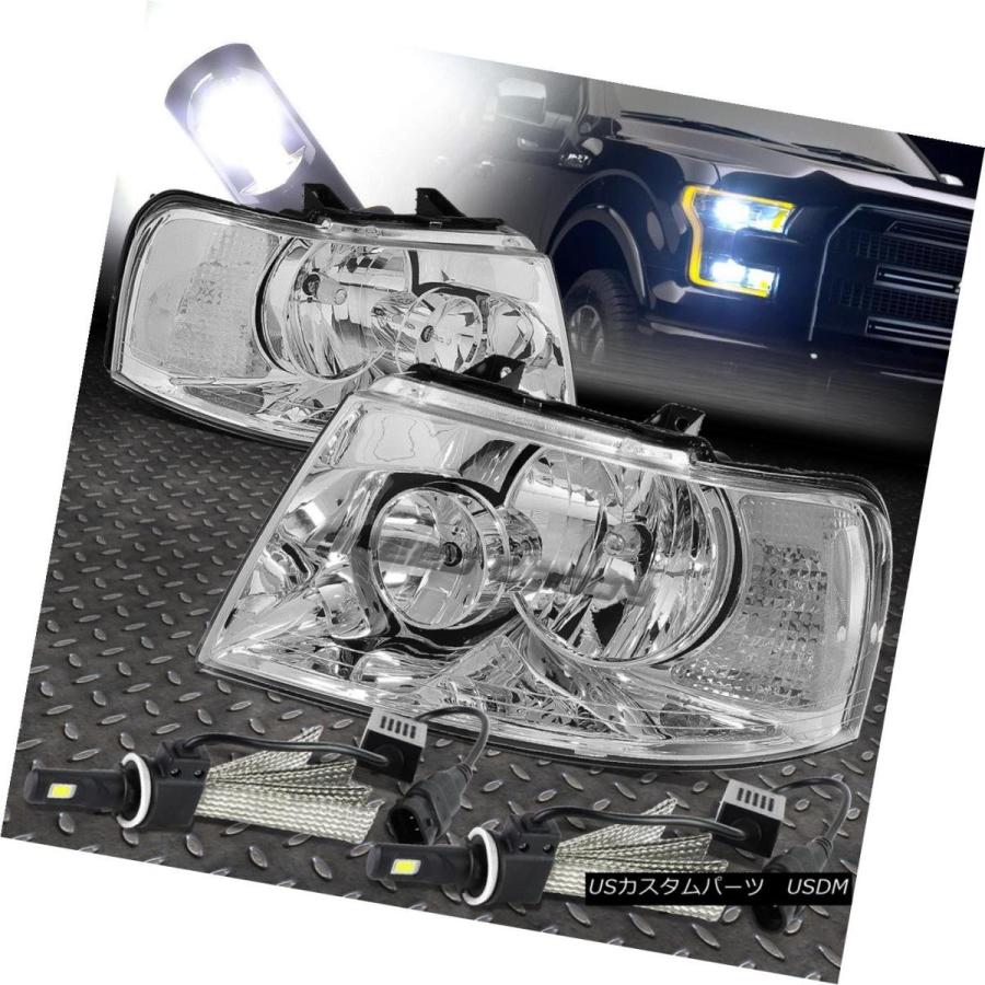 ヘッドライト CHROME HOUSING HEADLIGHT + CLEA   03-06 FORD U222のRコーナー+