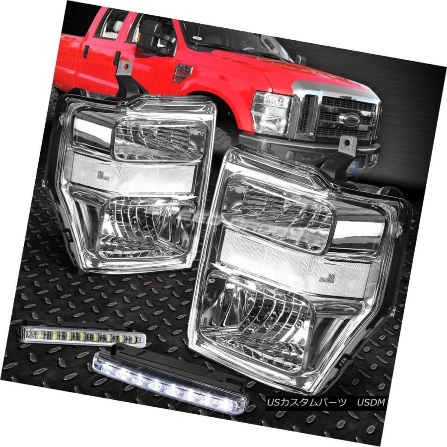 ヘッドライト CHROME HOUSING HEADLIGHT + CLEA   Rシグナル+ LEDフォグライト08-10フ