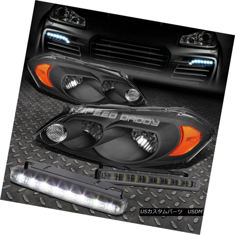 ヘッドライト BLACK HOUSINGクリアヘッドライト+アンバー  Rコーナー+ SMOKED LED FOGライト06-