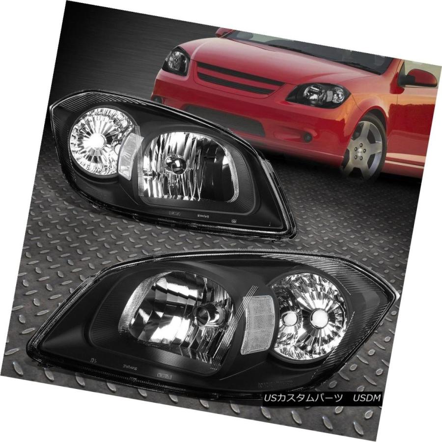 ヘッドライト FOR 05-10 CHEVY COBALT / G5 BLACK HOUSINGヘッドライト+クリーナー  R