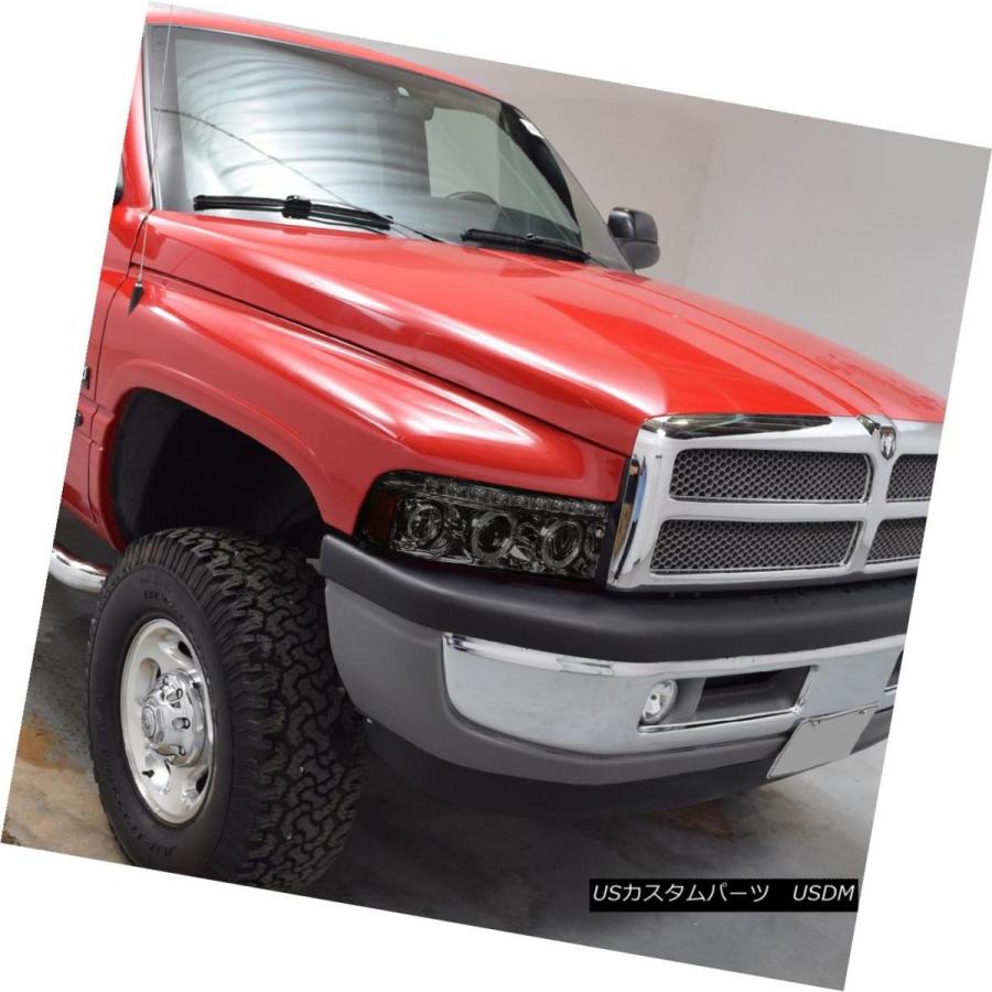 ヘッドライト SMOKED PROJECTOR LEDヘッドライト+ CORN  <br>94 + DODGE RAMのの画像