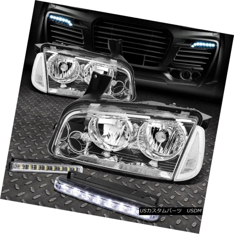前照灯 CHROME HOUSING HEADLIGHT + CLEA   R隅っこ+ 06-10チャージャーの利益の 自動車-ライト、レンズ-その他ライト