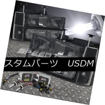 ヘッドライト FITS 88-93 GMC C / K SUBURBAN 15/25 SMOCKED HEADLIGHT 8-PIECES + 900