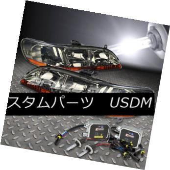 ヘッドライト FITS 98-02アコースティックヘッドライトアンバーランプ+ 9006 BULBS 6000K HID KIT + BALLAST