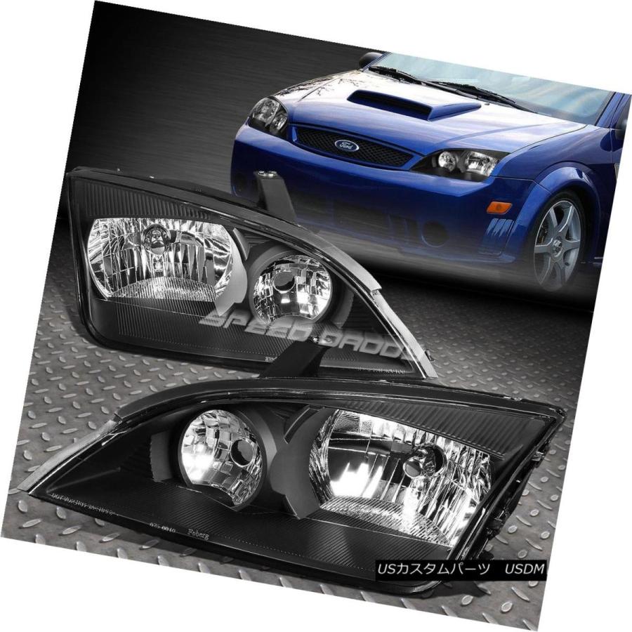 ヘッドライト BLACK HOUSING HEADLIGHT + CLEA   Rコーナー+ 05-07フォードフォーカス用1_1