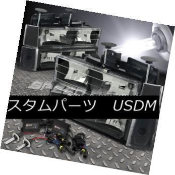 ヘッドライト 88-93 GMC C / K 1500/2500 BLACK HEADライト+バンパー+  コーナー+ 900
