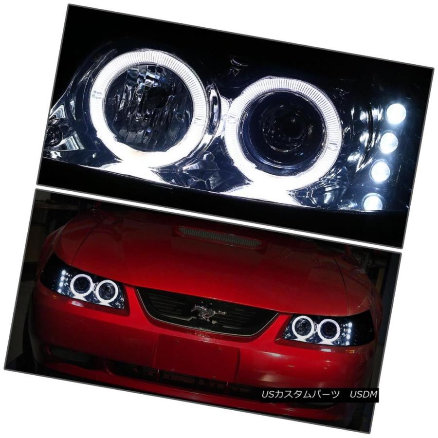 ヘッドライト SMOKE HOUSING HALO LEDヘッドライト+ CORN  <br>ER + 16 LEDグリの画像