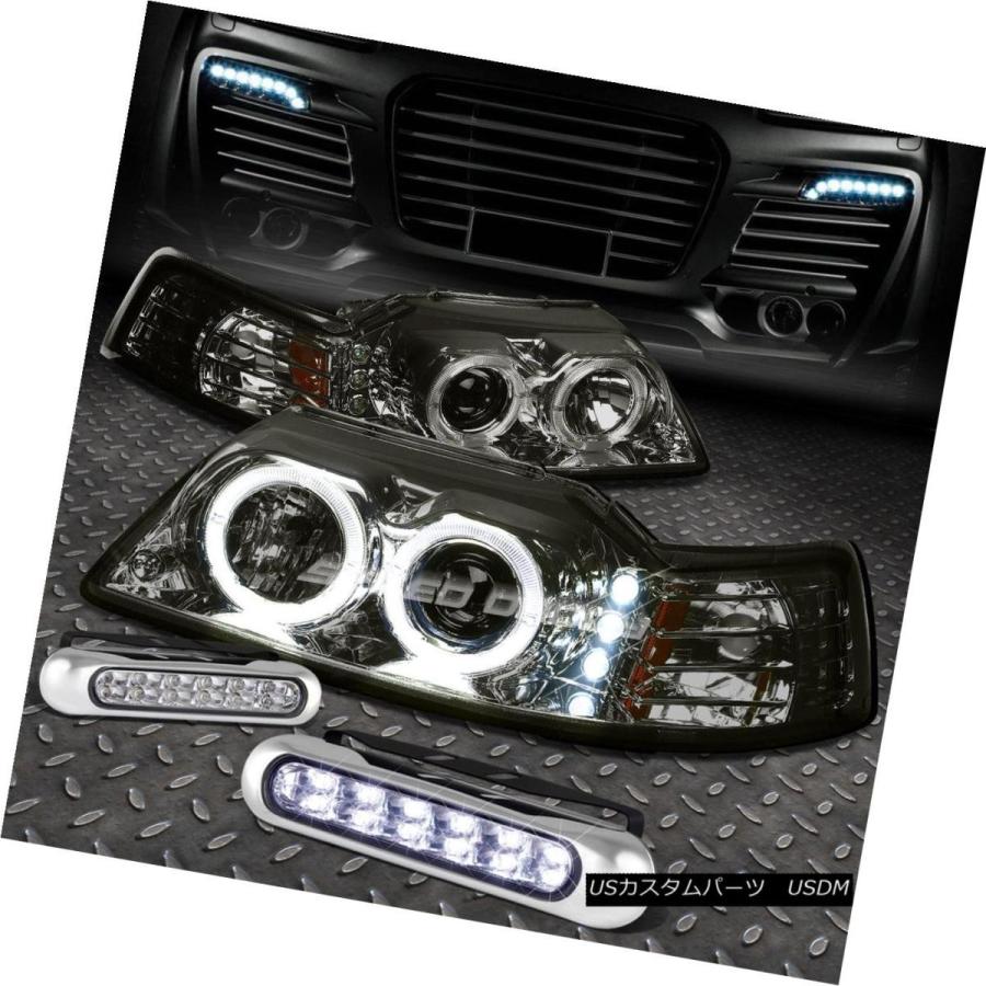 ヘッドライト SMOKE HOUSING HALO LEDヘッドライト+ CORN  <br>ER + 12 LEDグリ