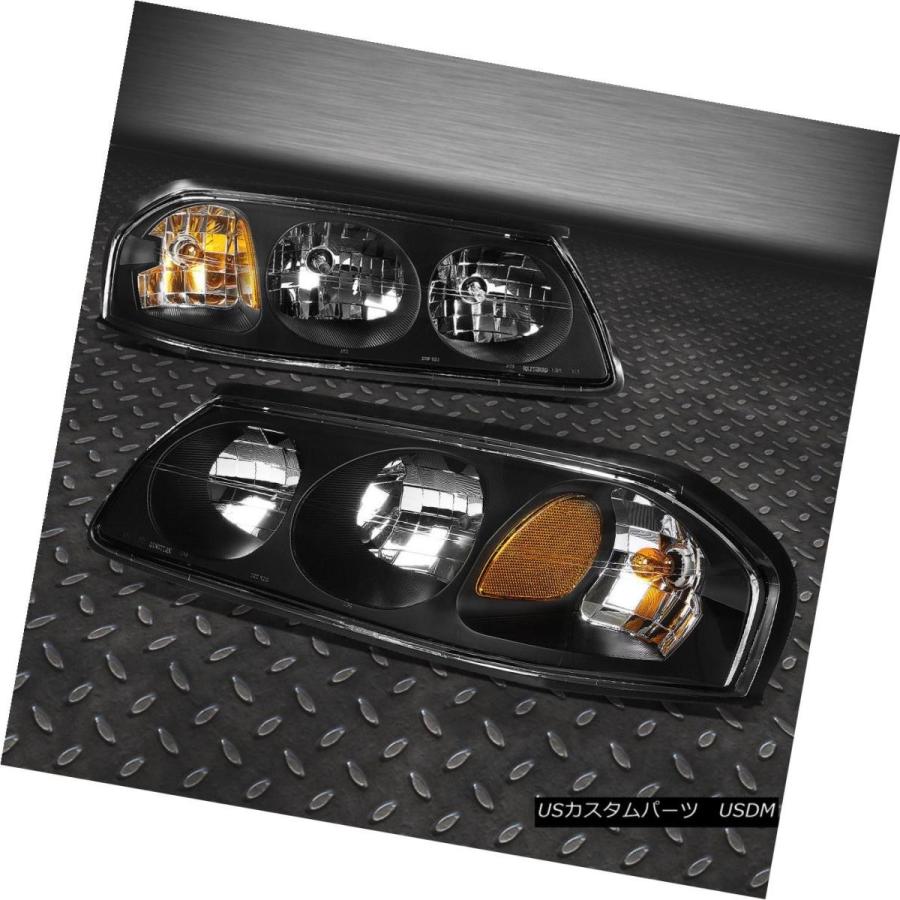 ヘッドライト BLACK HOUSING HEADLIGHT + AMBE   Rコーナー+ 00000 IMPALA用600の画像