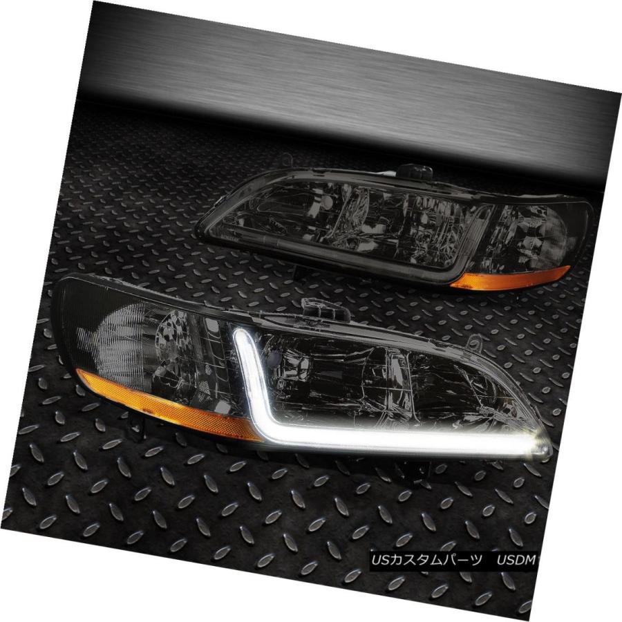ヘッドライト SMOKED HEADLIGHT + AMBE   Rコーナー+ DRL + 98-02アコーディオンCGのための画像