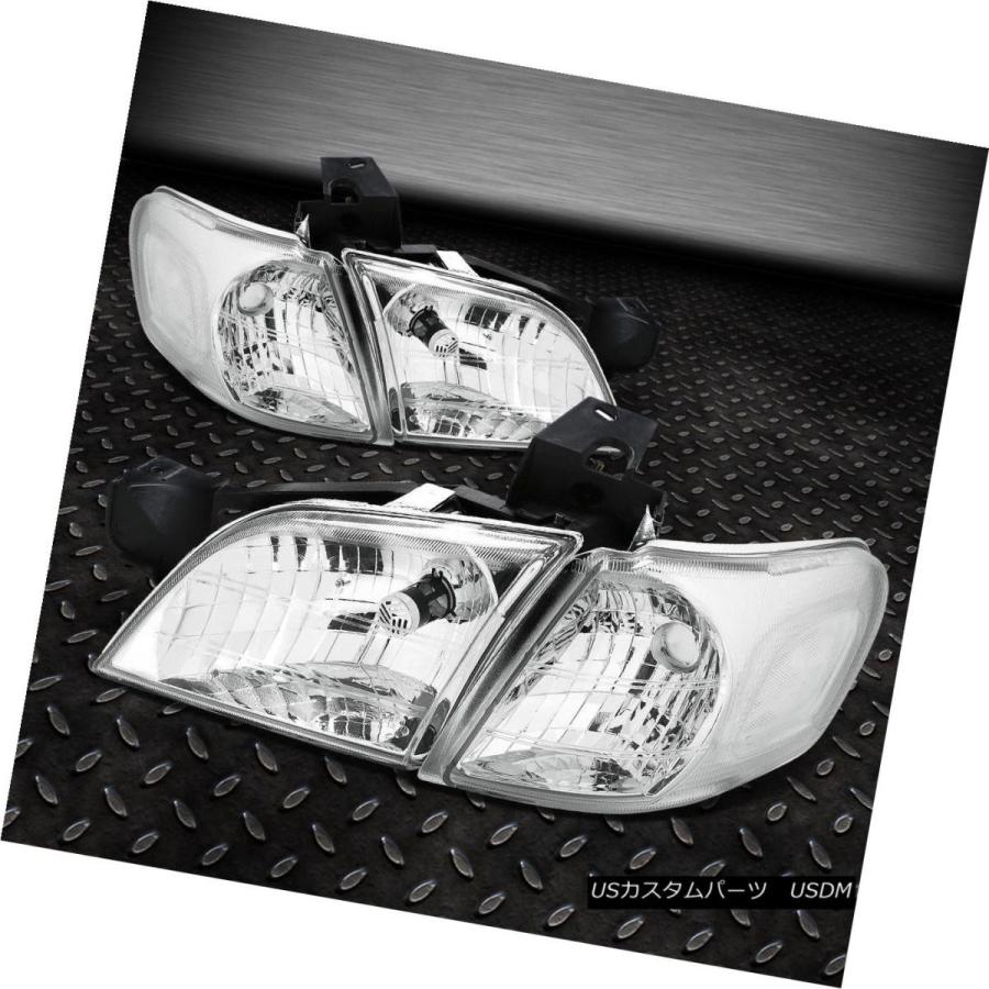 ヘッドライト CHROME HEADLIGHT + CLEA   Rサイドライト+ 97-05ベンチャー/シルホー用6000Kの画像