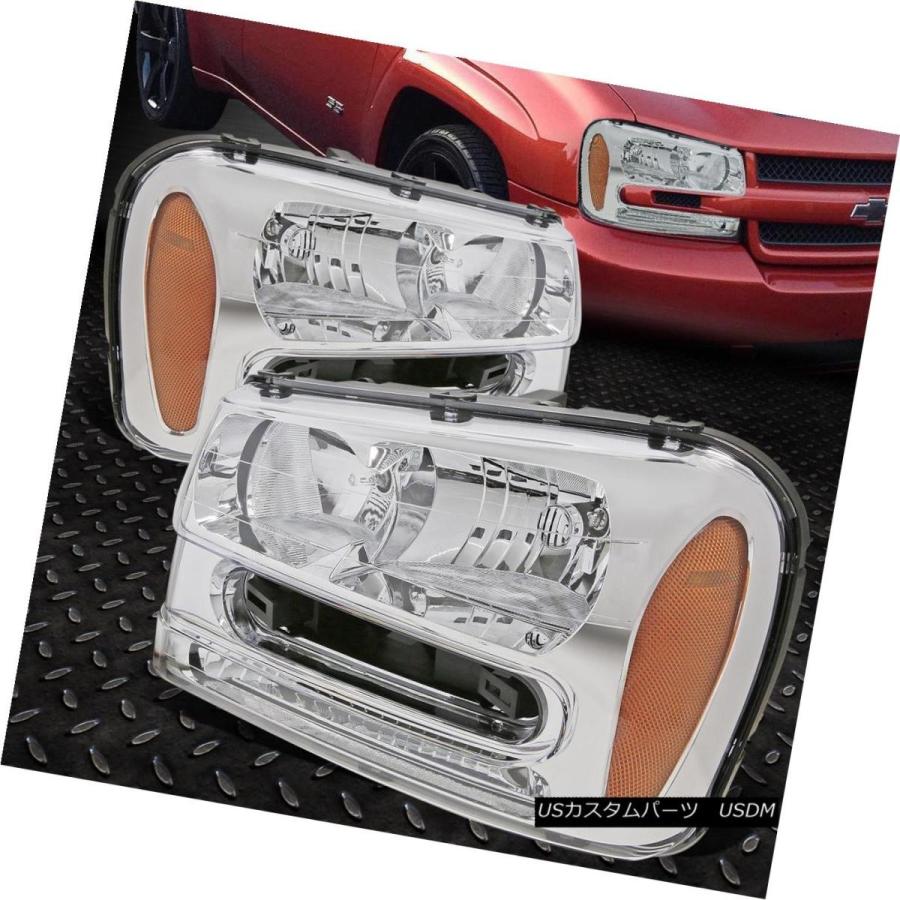 ヘッドライト CHROME HOUSING HEADLIGHT + AMBE   Rコーナー+ 02-09ブレイザー用6000の画像