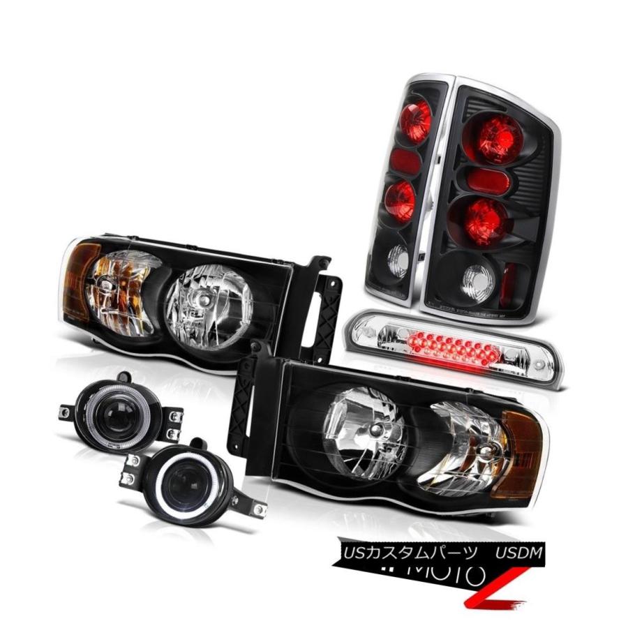 ヘッドライト 02 03 04 05 Ram ST InkyブラックヘッドライトテールライトユーロフォグHigh 3rd Cargo LED 02 0