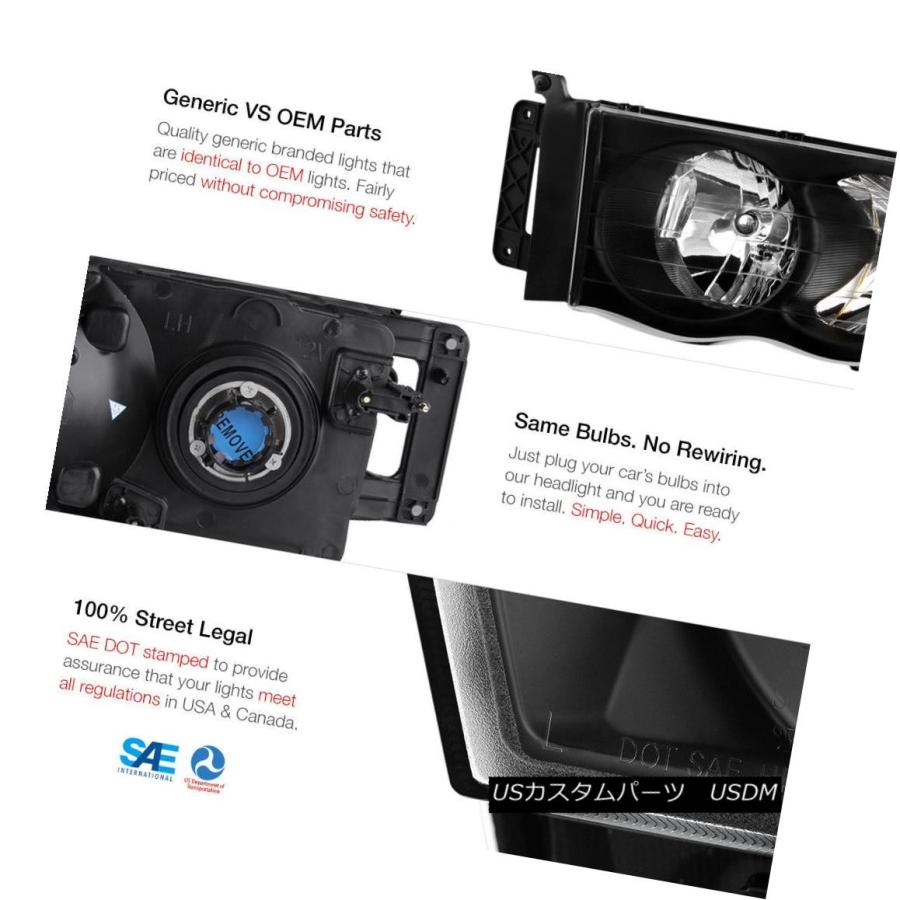 ヘッドライト 02 03 04 05 Ram ST InkyブラックヘッドライトテールライトユーロフォグHigh 3rd Cargo LED 02 0の画像