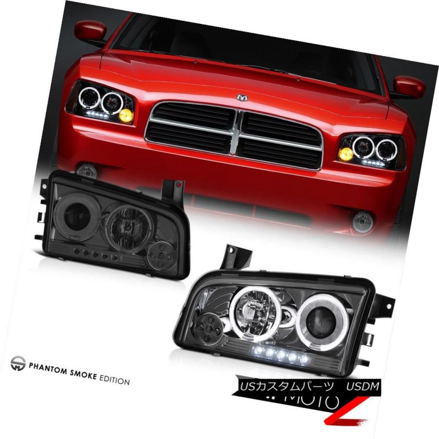 ヘッドライト 2006 2007 2008充電器5.7Lユーロクリアフォグランプブラックパーキングランプヘッドランプ 2006 2007 2008 Cの画像