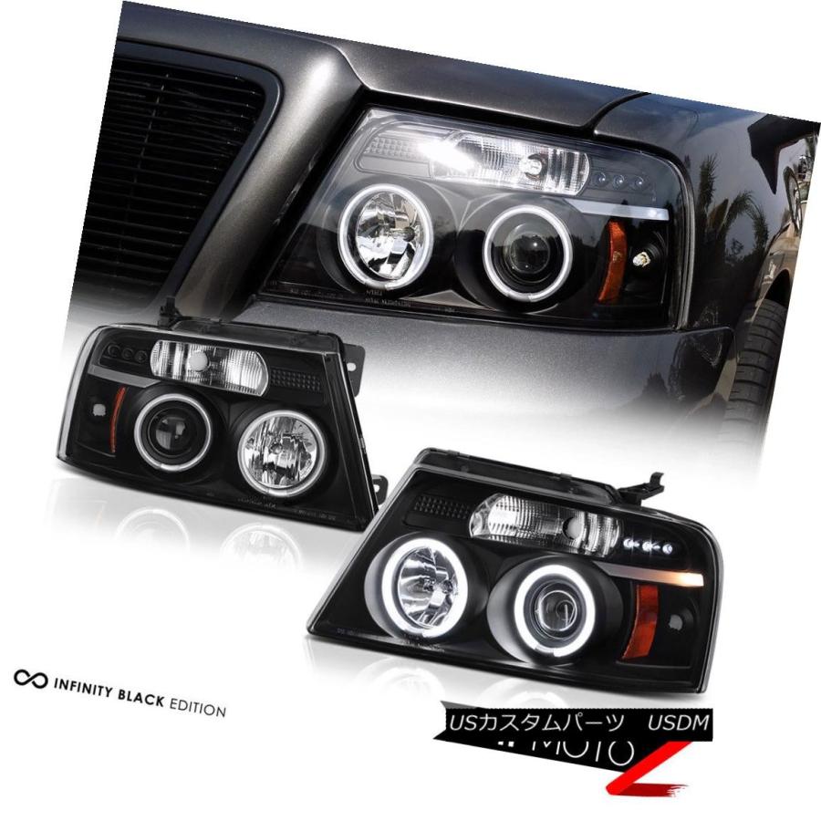 ヘッドライト 2006 2007 2008フォードF150「CCFL Halo」LEDヘッドライト+プロ jectorフォグライトランプキッの画像
