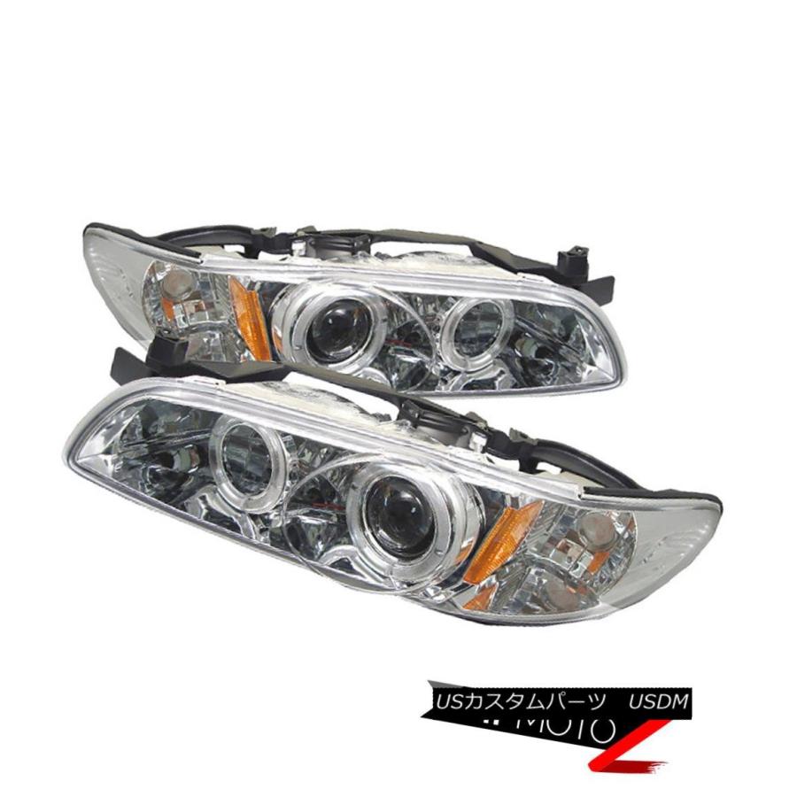 ヘッドライト [CREE LED Bulbをインストール] 97-03グランプリクロムデュアルハロープロジェクターヘッドライト [CREE LED Bの画像
