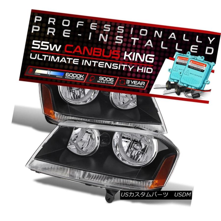 ヘッドライト ！55W HID内蔵！ 08-14ダッジアベンジャーブラック交換ヘッドライトランプアセンブリ !55W HID Built-In! 08