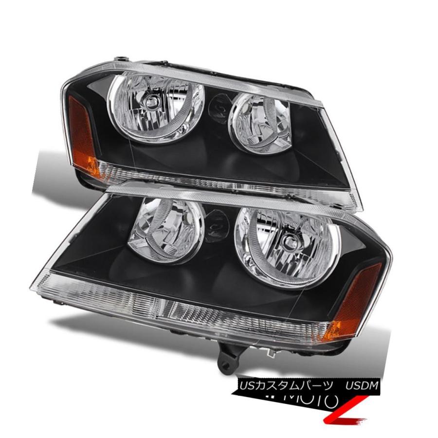 ヘッドライト ！55W HID内蔵！ 08-14ダッジアベンジャーブラック交換ヘッドライトランプアセンブリ !55W HID Built-In! 08の画像