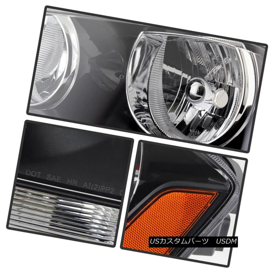 ヘッドライト ！55W HID内蔵！ 08-14ダッジアベンジャーブラック交換ヘッドライトランプアセンブリ !55W HID Built-In! 08の画像